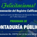 Buenas noticias para los estudiantes de Contaduría Pública: la UPC renueva su registro calificado por siete años