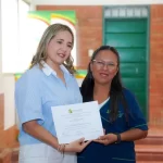 27 mujeres de Servicios Generales reciben certificación en elaboración de productos de aseo y belleza