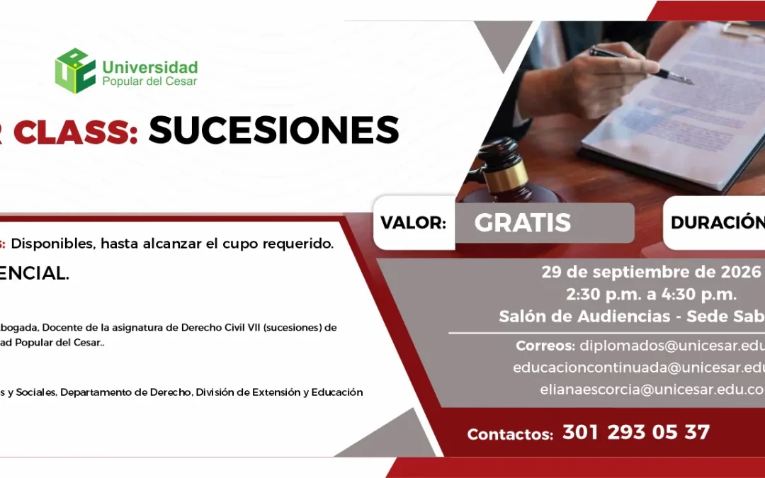 MÁSTER CLASS: SUCESIONES