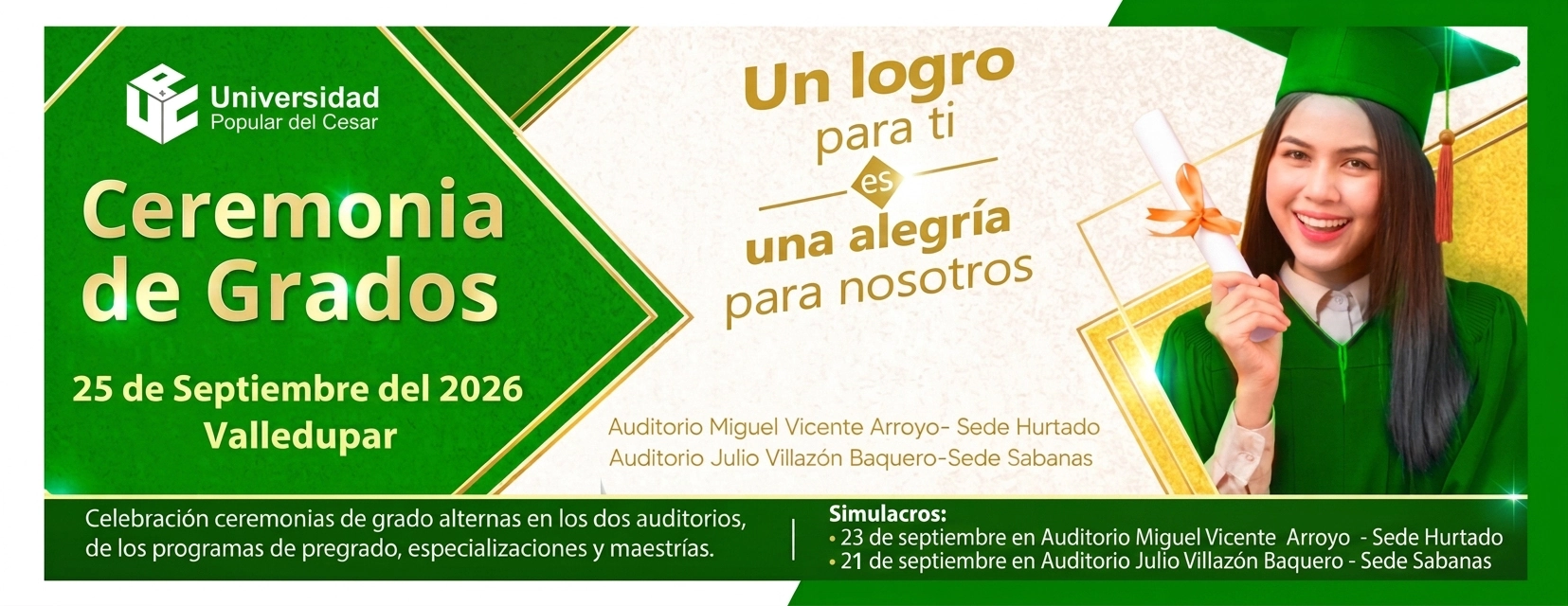 CEREMONIA DE GRADOS 25 DE SEPTIEMBRE DE 2026