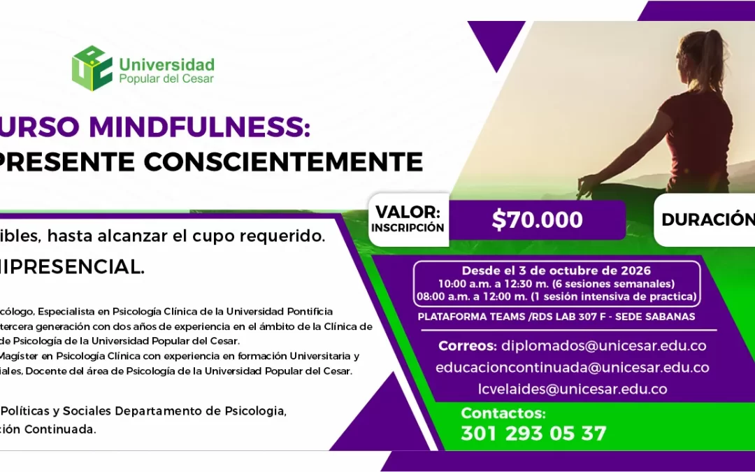 CURSO MINDFULNESS: VIVIR EL PRESENTE CONSCIENTEMENTE